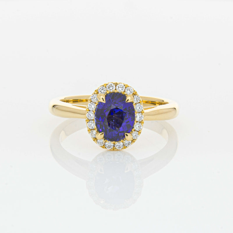 18ct Yellow Gold 1.53ct Sapphire & Diamond Nina Ring-Ring-Walker & Hall
