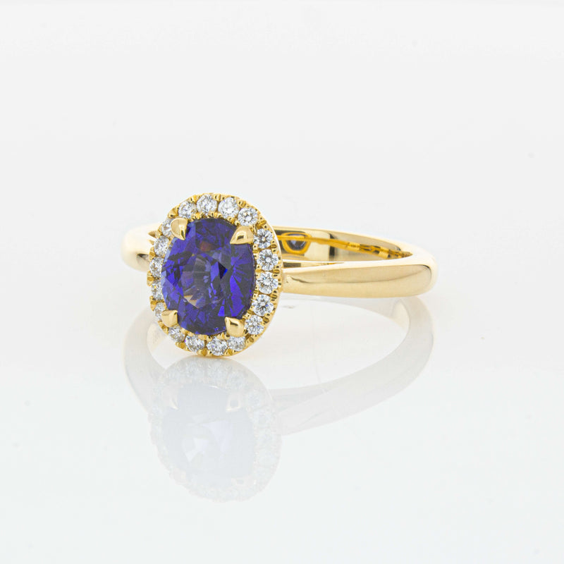 18ct Yellow Gold 1.53ct Sapphire & Diamond Nina Ring-Ring-Walker & Hall
