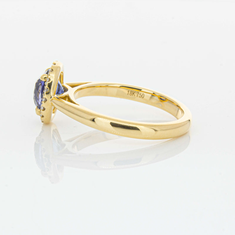 18ct Yellow Gold 1.53ct Sapphire & Diamond Nina Ring-Ring-Walker & Hall