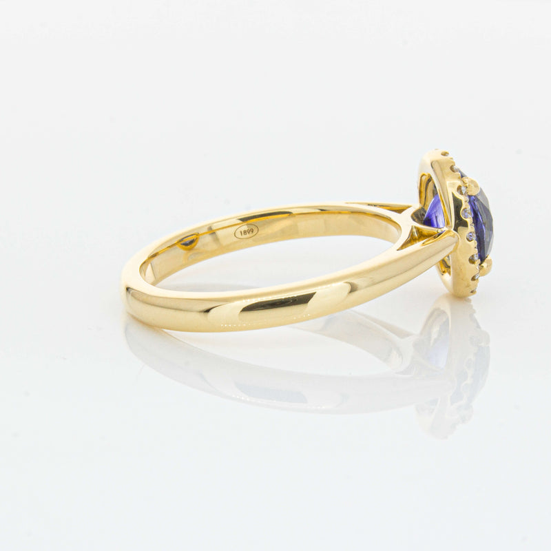 18ct Yellow Gold 1.53ct Sapphire & Diamond Nina Ring-Ring-Walker & Hall