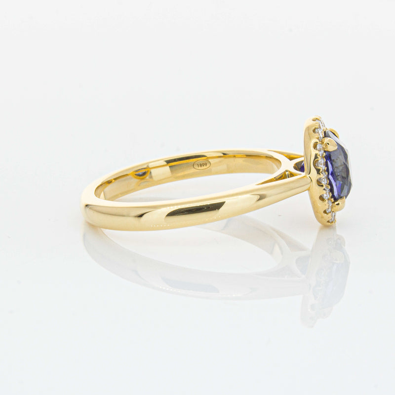 18ct Yellow Gold 1.53ct Sapphire & Diamond Nina Ring-Ring-Walker & Hall
