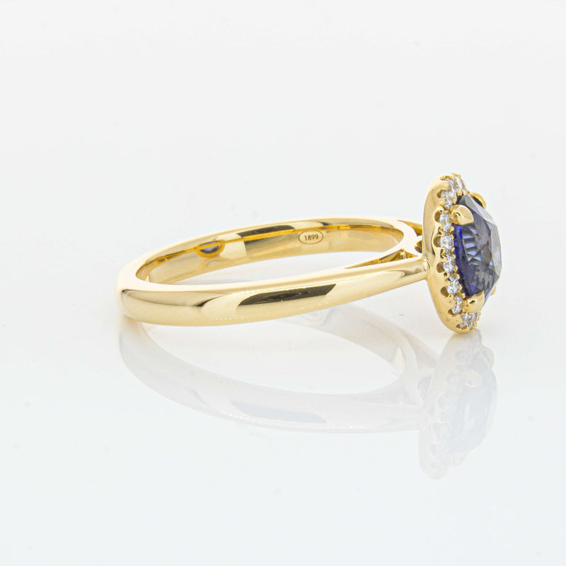 18ct Yellow Gold 1.53ct Sapphire & Diamond Nina Ring-Ring-Walker & Hall