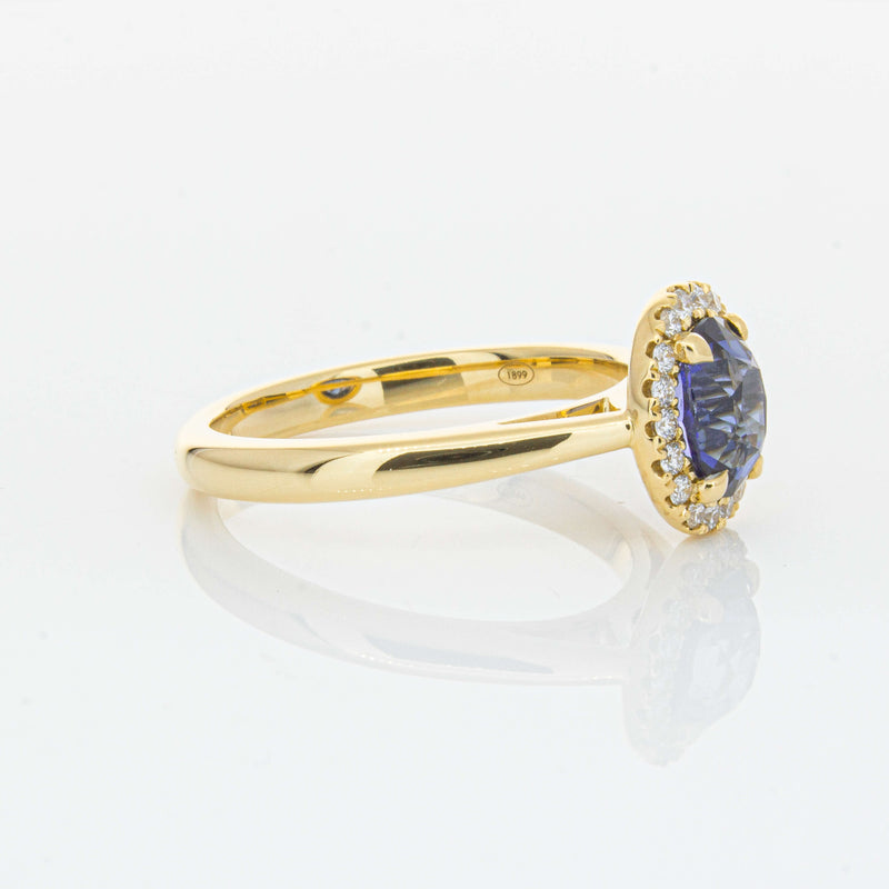 18ct Yellow Gold 1.53ct Sapphire & Diamond Nina Ring-Ring-Walker & Hall