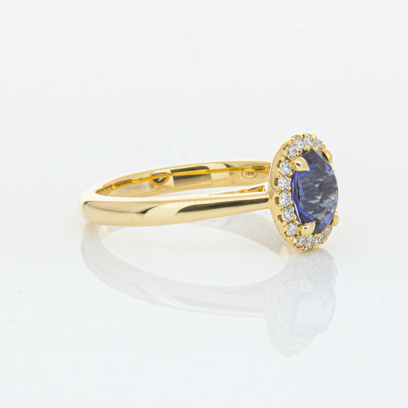 18ct Yellow Gold 1.53ct Sapphire & Diamond Nina Ring-Ring-Walker & Hall