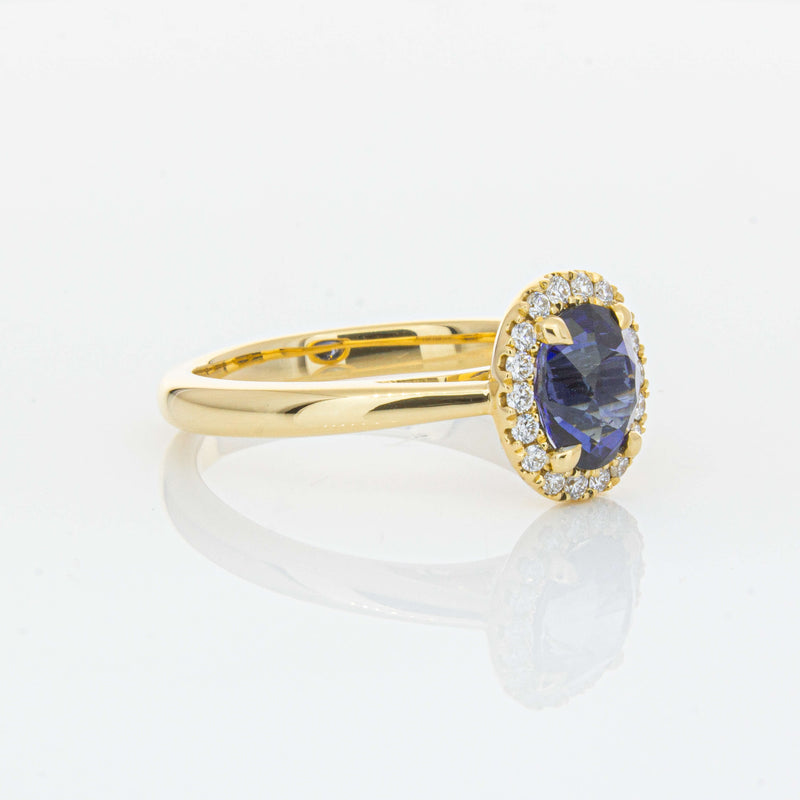 18ct Yellow Gold 1.53ct Sapphire & Diamond Nina Ring-Ring-Walker & Hall