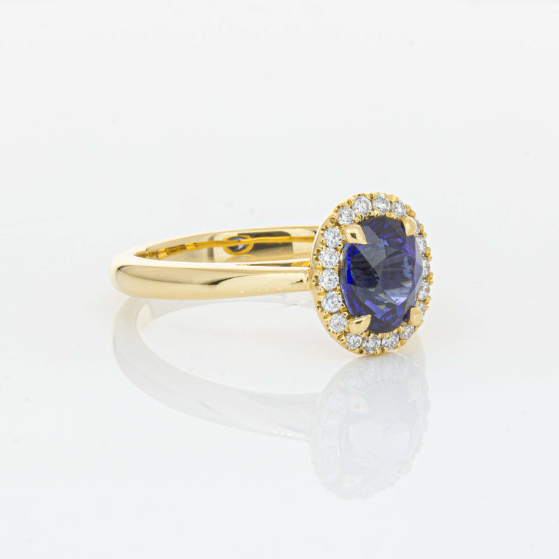 18ct Yellow Gold 1.53ct Sapphire & Diamond Nina Ring-Ring-Walker & Hall