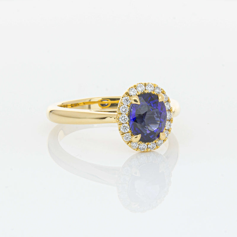 18ct Yellow Gold 1.53ct Sapphire & Diamond Nina Ring-Ring-Walker & Hall