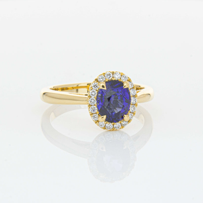 18ct Yellow Gold 1.53ct Sapphire & Diamond Nina Ring-Ring-Walker & Hall
