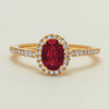 18ct Yellow Gold 1.03ct Ruby & Diamond Mini Sierra Ring - Ring - Walker & Hall