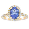 18ct Yellow Gold 1.95ct Tanzanite & Diamond Ring-Ring-Walker & Hall