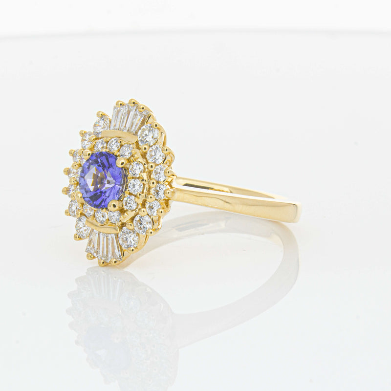 18ct Yellow Gold .71ct Sapphire & Diamond Kira Ring-Ring-Walker & Hall