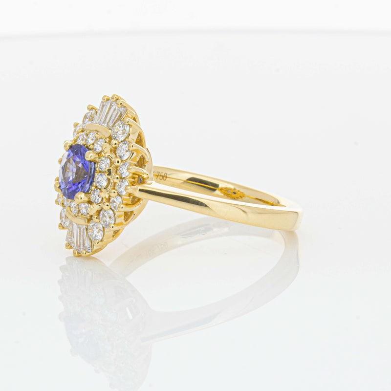 18ct Yellow Gold .71ct Sapphire & Diamond Kira Ring-Ring-Walker & Hall