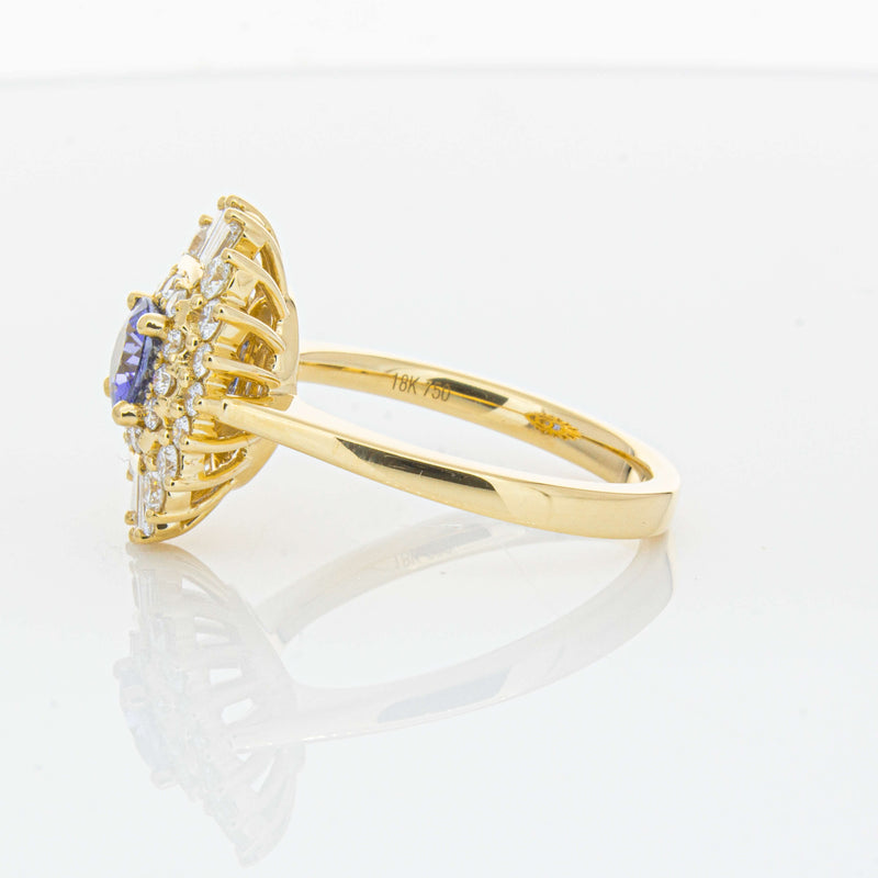18ct Yellow Gold .71ct Sapphire & Diamond Kira Ring-Ring-Walker & Hall
