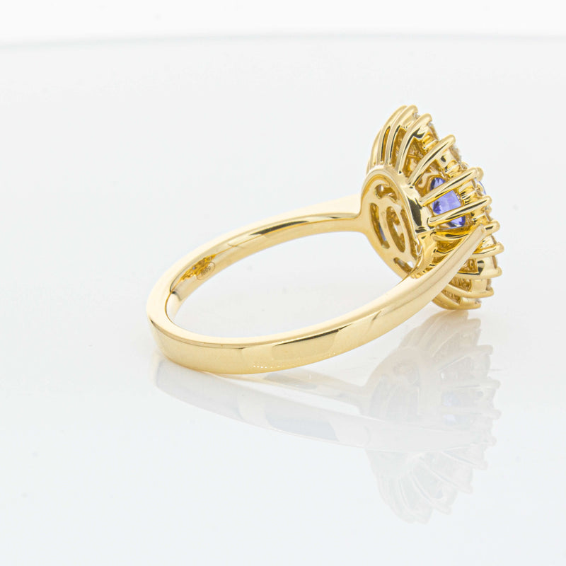 18ct Yellow Gold .71ct Sapphire & Diamond Kira Ring-Ring-Walker & Hall
