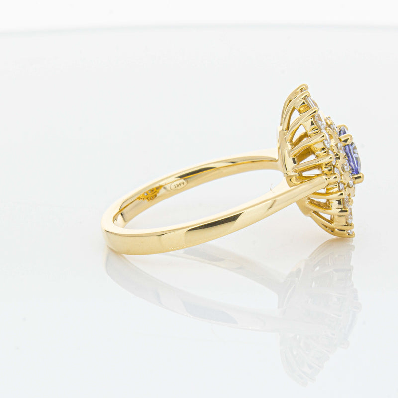 18ct Yellow Gold .71ct Sapphire & Diamond Kira Ring-Ring-Walker & Hall