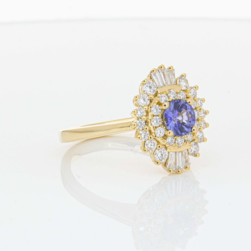 18ct Yellow Gold .71ct Sapphire & Diamond Kira Ring-Ring-Walker & Hall