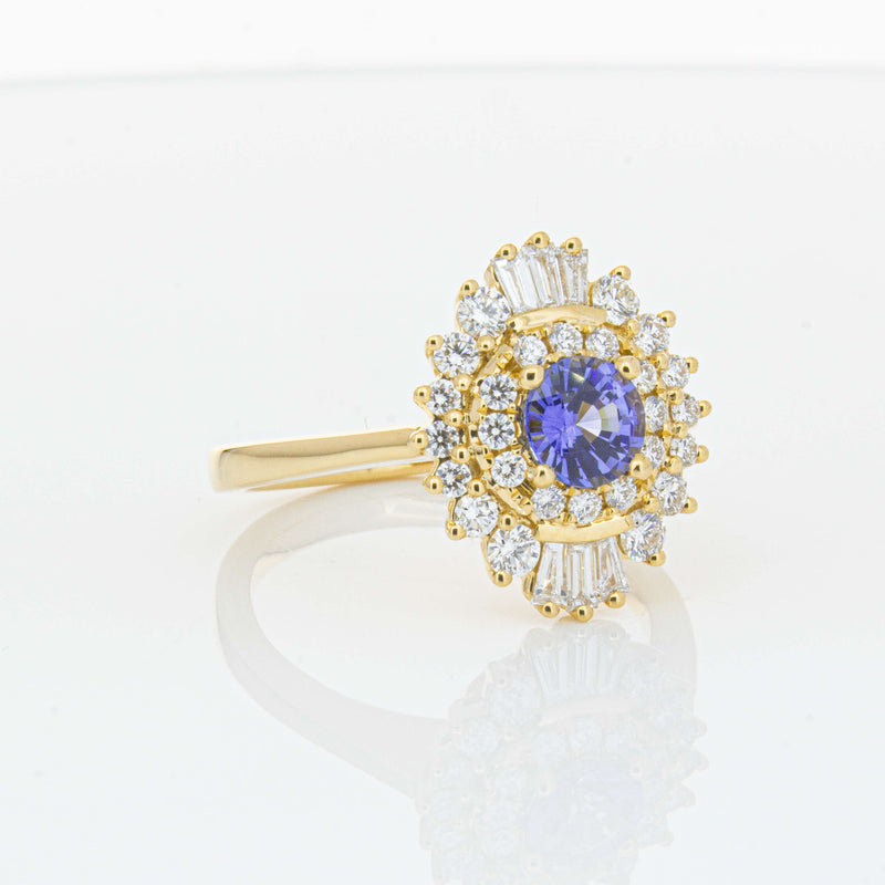 18ct Yellow Gold .71ct Sapphire & Diamond Kira Ring-Ring-Walker & Hall