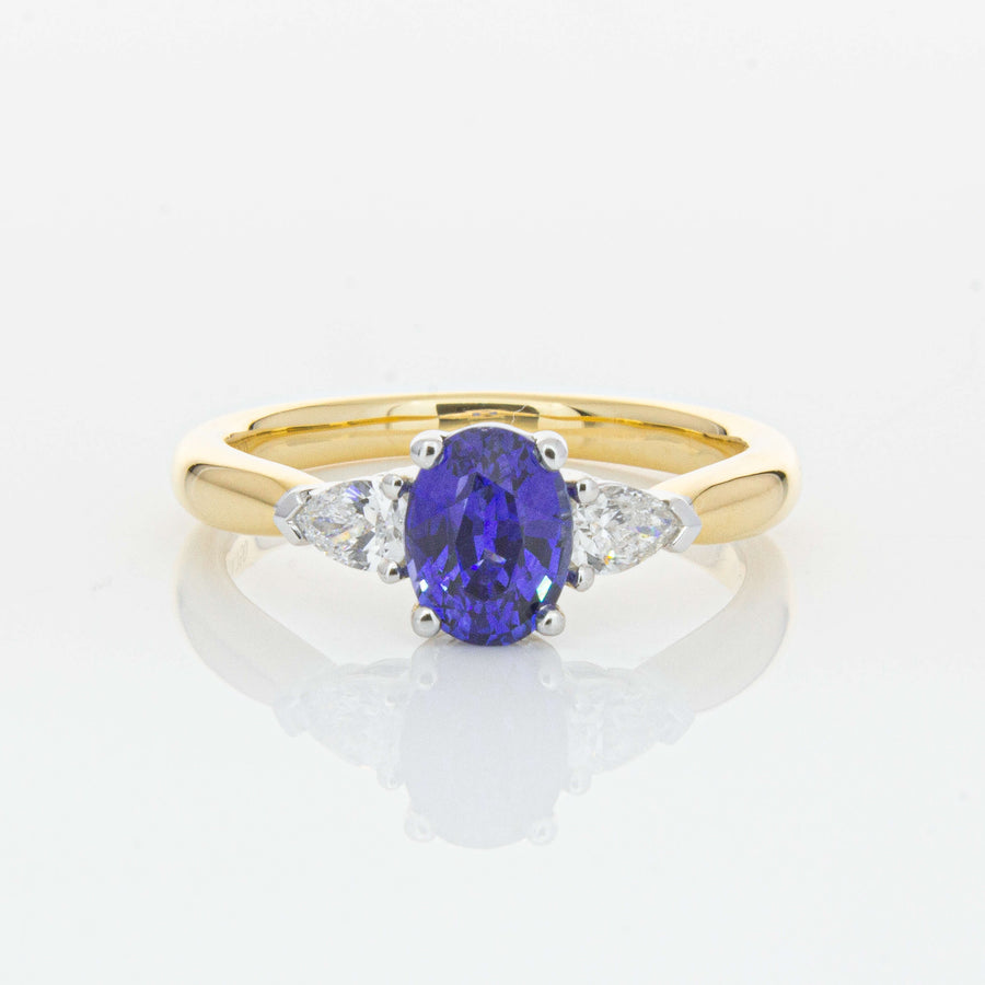 18ct Yellow Gold 1.25ct Sapphire & Diamond Ayla Ring-Ring-Walker & Hall