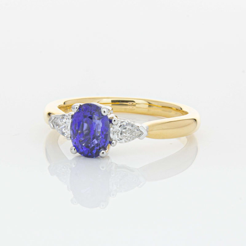 18ct Yellow Gold 1.25ct Sapphire & Diamond Ayla Ring-Ring-Walker & Hall