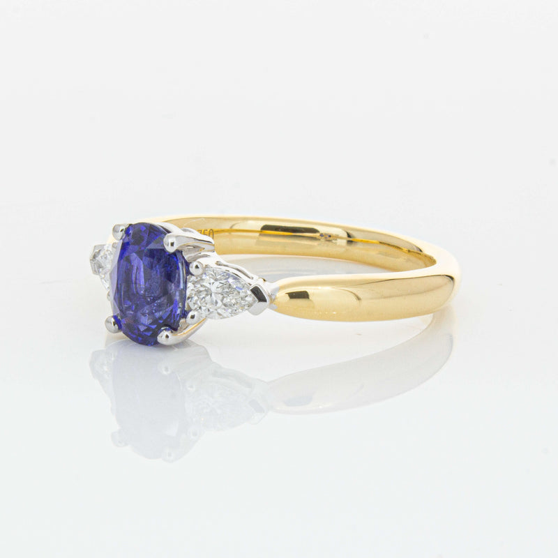 18ct Yellow Gold 1.25ct Sapphire & Diamond Ayla Ring-Ring-Walker & Hall