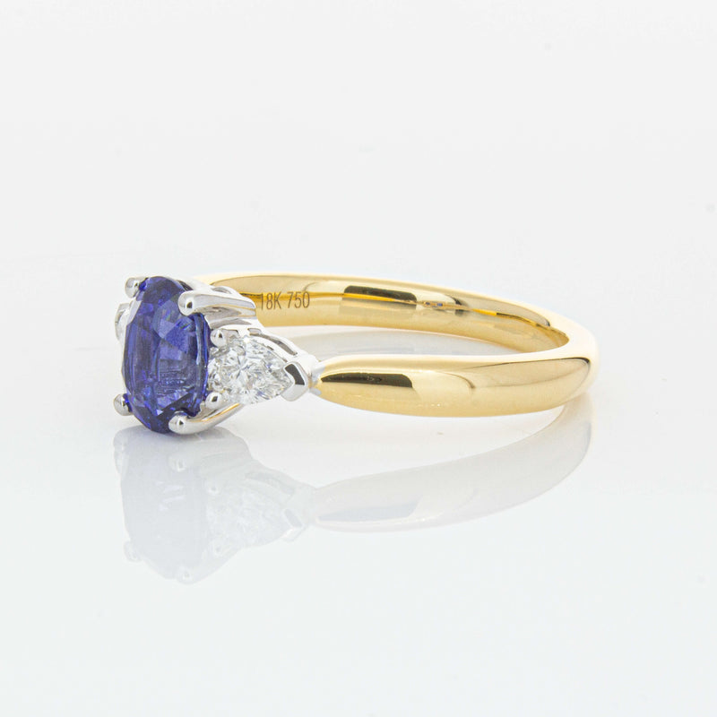 18ct Yellow Gold 1.25ct Sapphire & Diamond Ayla Ring-Ring-Walker & Hall