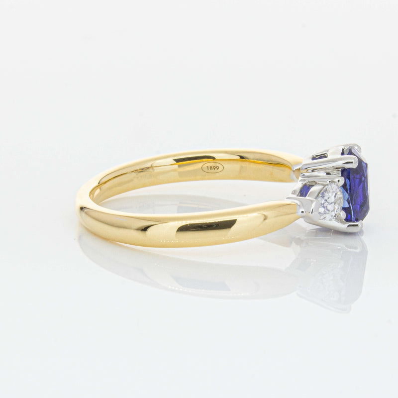 18ct Yellow Gold 1.25ct Sapphire & Diamond Ayla Ring-Ring-Walker & Hall