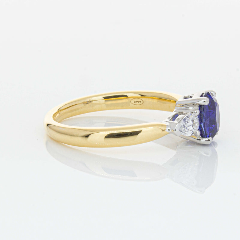 18ct Yellow Gold 1.25ct Sapphire & Diamond Ayla Ring-Ring-Walker & Hall
