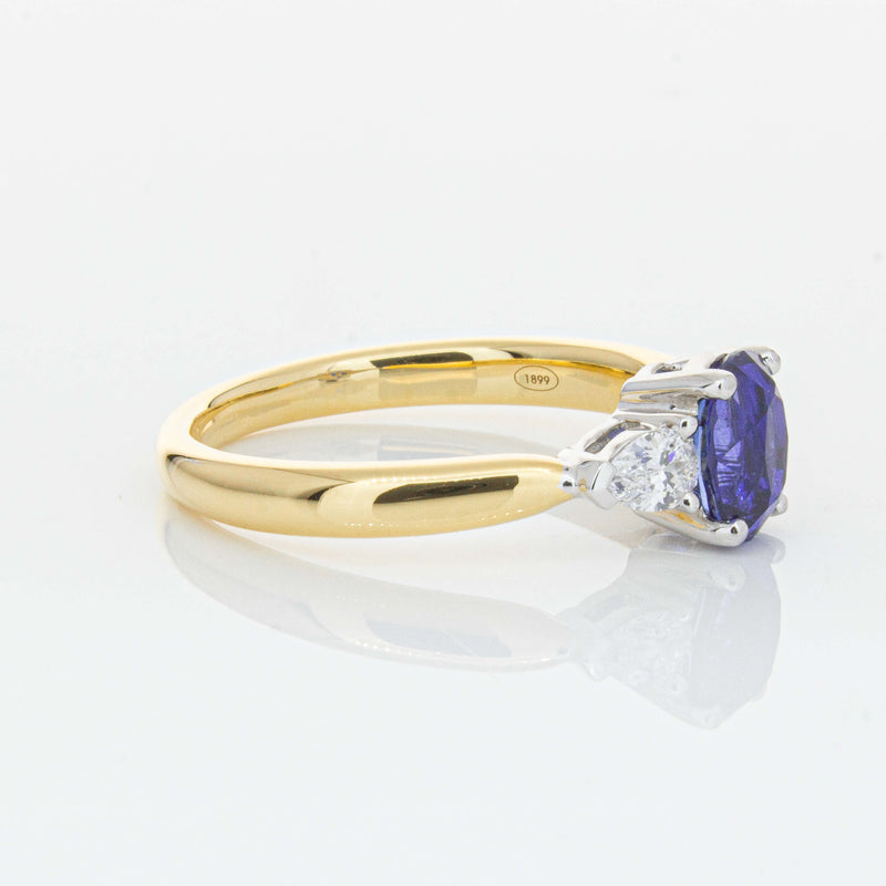 18ct Yellow Gold 1.25ct Sapphire & Diamond Ayla Ring-Ring-Walker & Hall