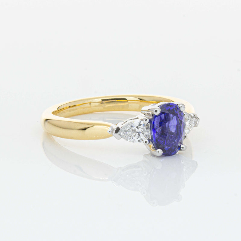 18ct Yellow Gold 1.25ct Sapphire & Diamond Ayla Ring-Ring-Walker & Hall