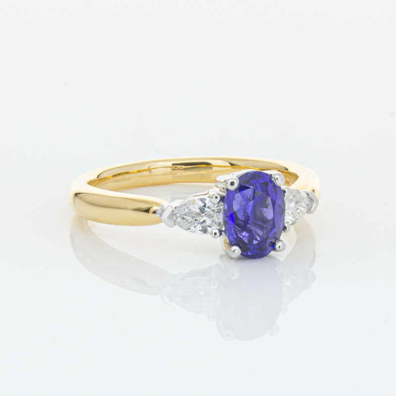 18ct Yellow Gold 1.25ct Sapphire & Diamond Ayla Ring-Ring-Walker & Hall