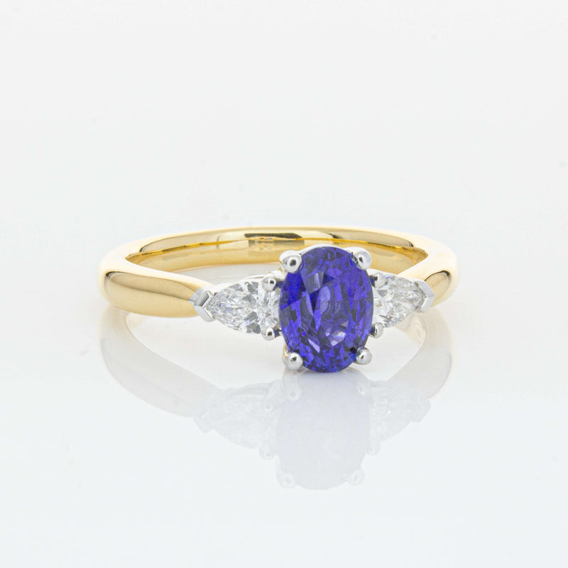 18ct Yellow Gold 1.25ct Sapphire & Diamond Ayla Ring-Ring-Walker & Hall