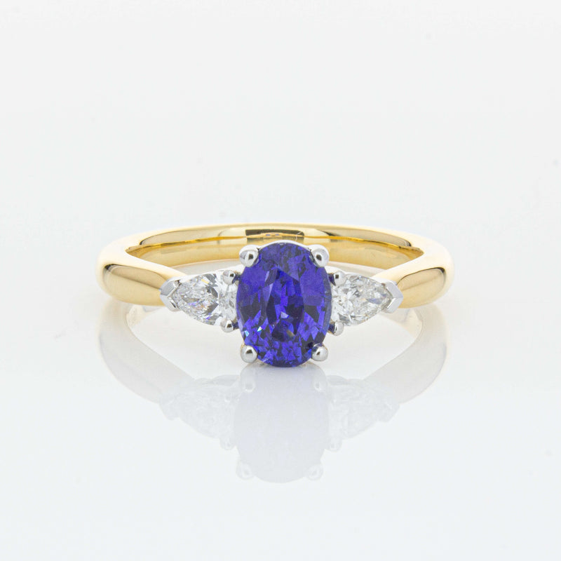 18ct Yellow Gold 1.25ct Sapphire & Diamond Ayla Ring-Ring-Walker & Hall