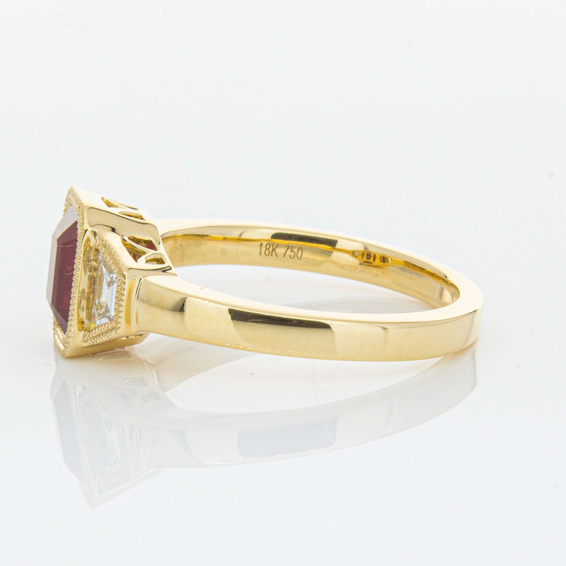 18ct Yellow Gold 1.59ct Ruby & Diamond Ring-Ring-Walker & Hall
