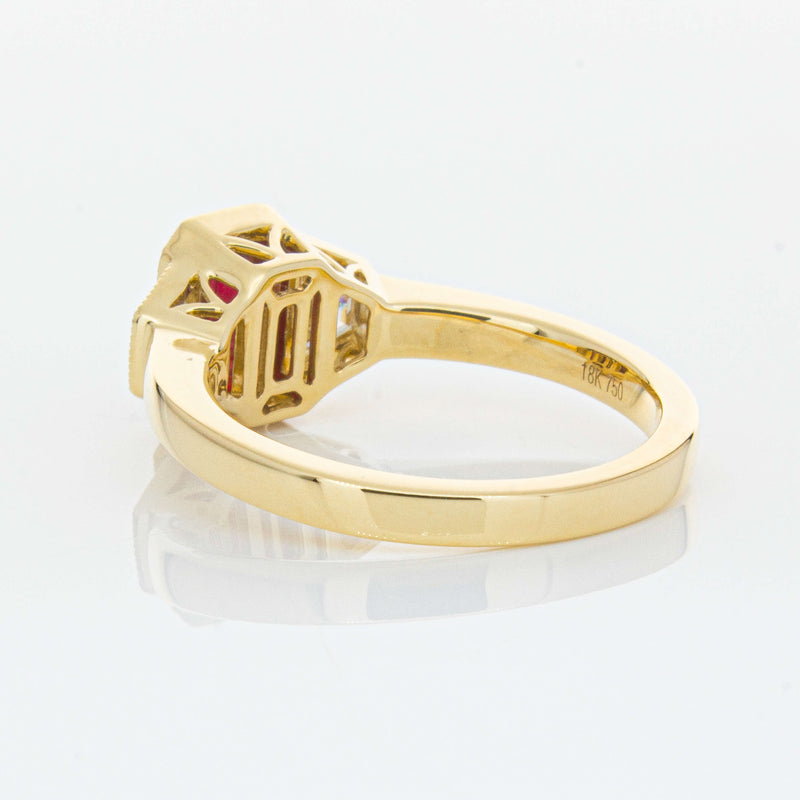 18ct Yellow Gold 1.59ct Ruby & Diamond Ring-Ring-Walker & Hall