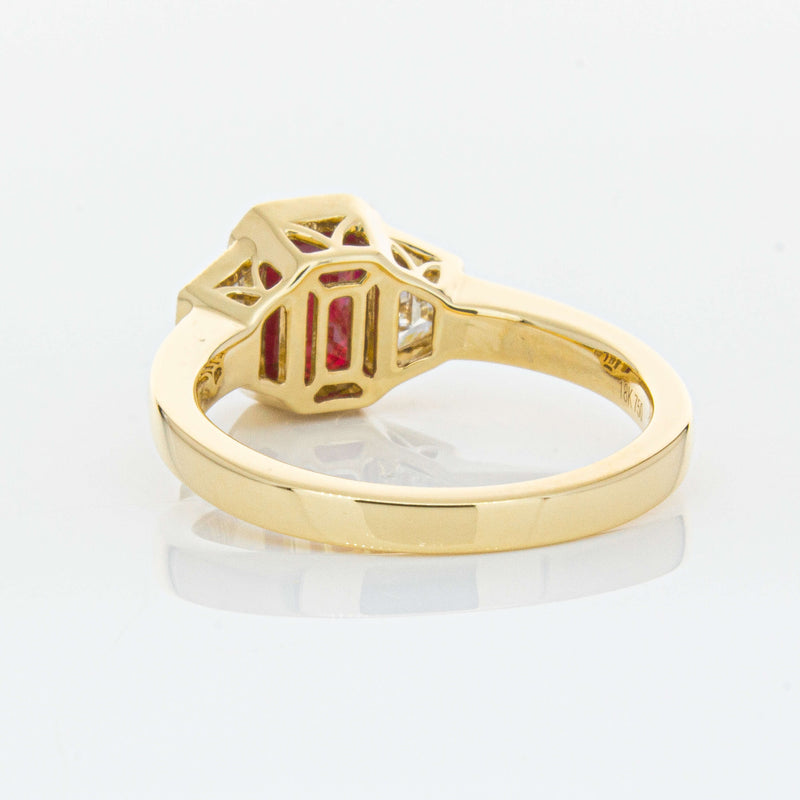 18ct Yellow Gold 1.59ct Ruby & Diamond Ring-Ring-Walker & Hall