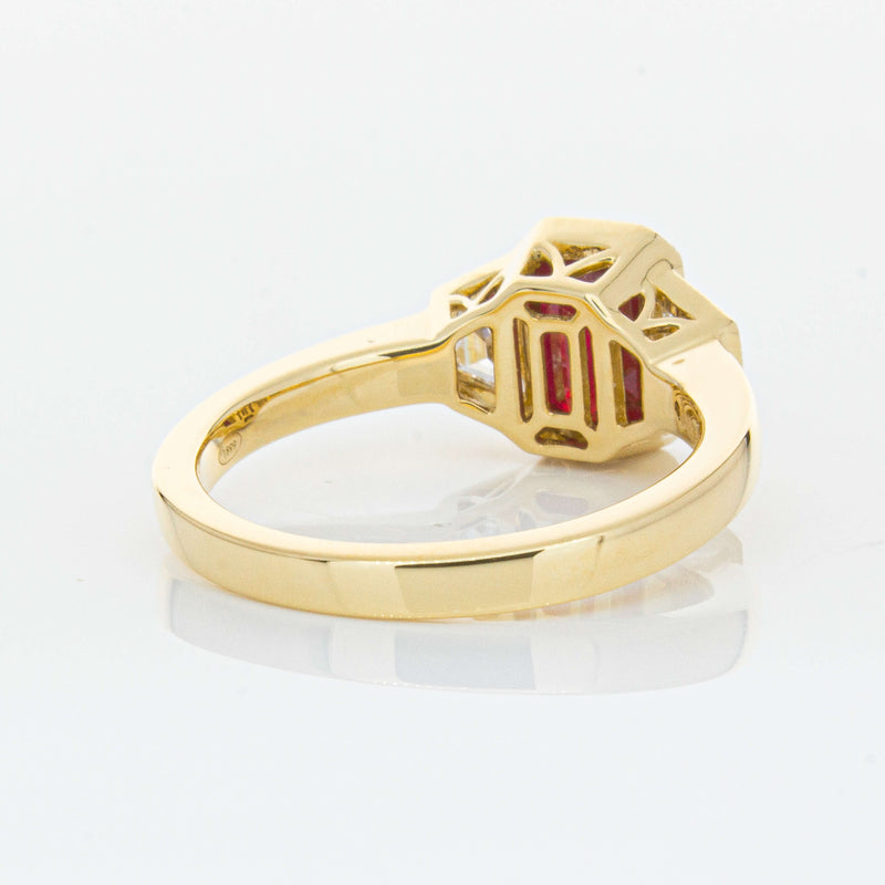 18ct Yellow Gold 1.59ct Ruby & Diamond Ring-Ring-Walker & Hall