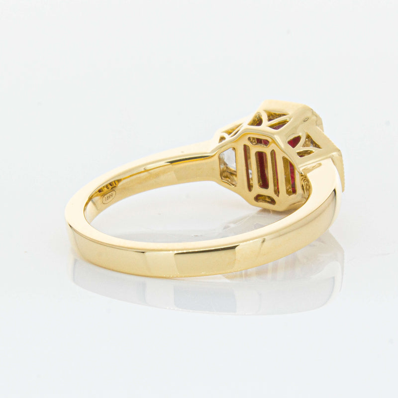 18ct Yellow Gold 1.59ct Ruby & Diamond Ring-Ring-Walker & Hall