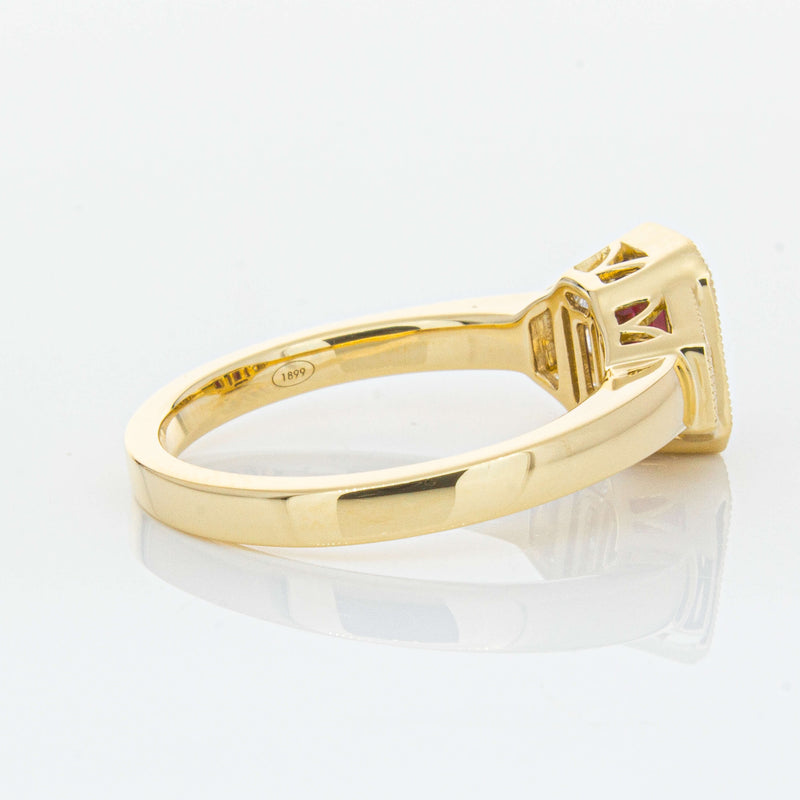 18ct Yellow Gold 1.59ct Ruby & Diamond Ring-Ring-Walker & Hall