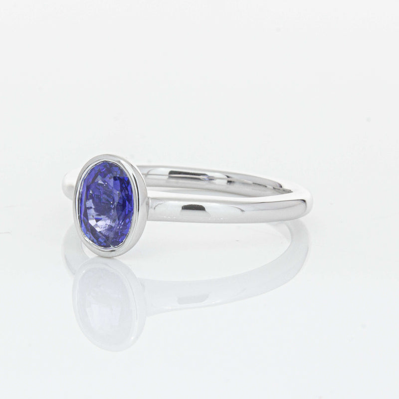 18ct White Gold 1.14ct Sapphire Natalia Ring-Ring-Walker & Hall