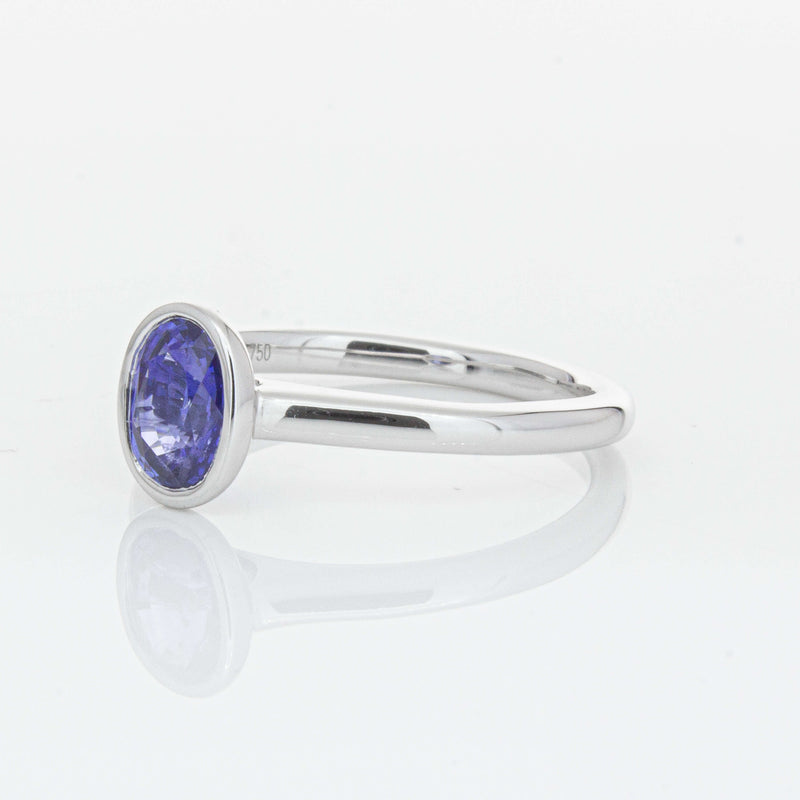 18ct White Gold 1.14ct Sapphire Natalia Ring-Ring-Walker & Hall
