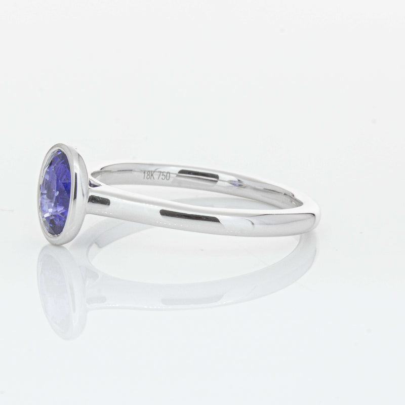 18ct White Gold 1.14ct Sapphire Natalia Ring-Ring-Walker & Hall