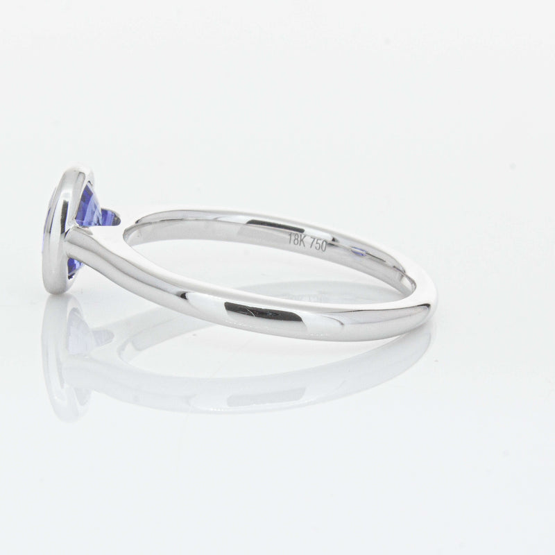 18ct White Gold 1.14ct Sapphire Natalia Ring-Ring-Walker & Hall