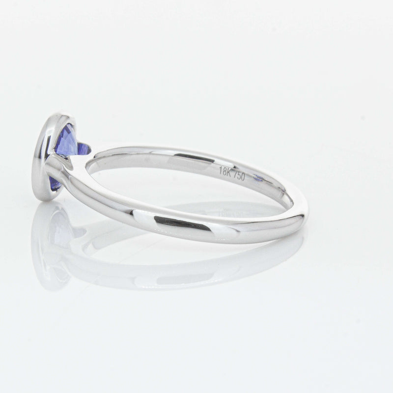 18ct White Gold 1.14ct Sapphire Natalia Ring-Ring-Walker & Hall