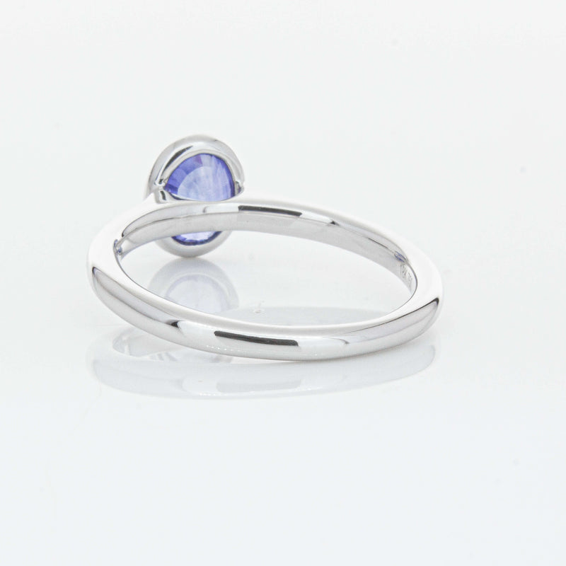18ct White Gold 1.14ct Sapphire Natalia Ring-Ring-Walker & Hall