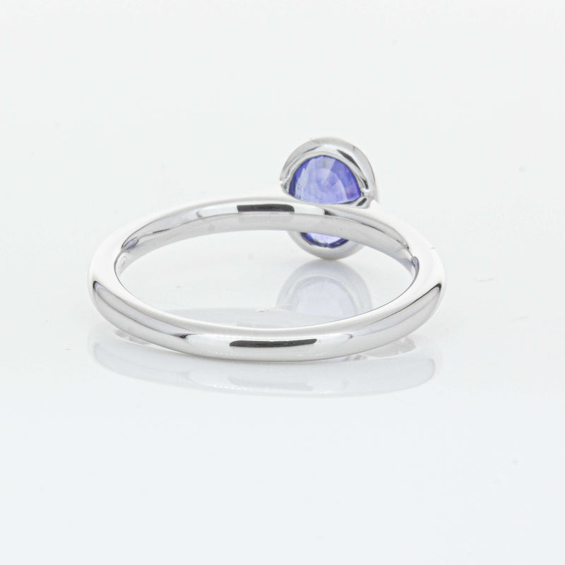 18ct White Gold 1.14ct Sapphire Natalia Ring-Ring-Walker & Hall
