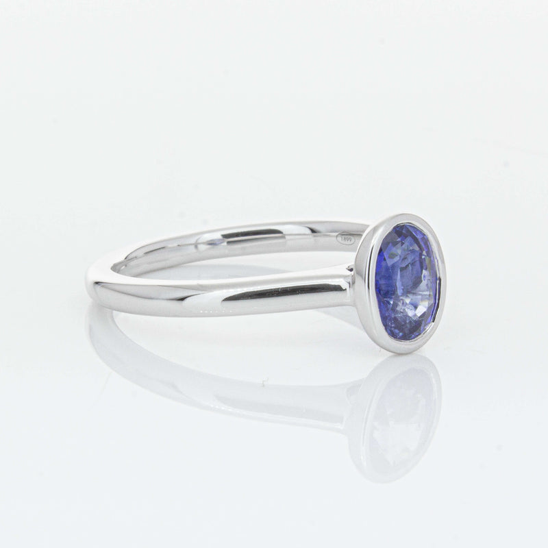 18ct White Gold 1.14ct Sapphire Natalia Ring-Ring-Walker & Hall