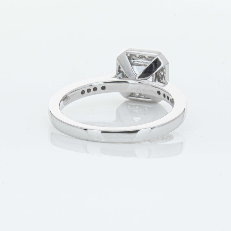 18ct White Gold .46ct Aquamarine & Diamond Mandalay Ring-Ring-Walker & Hall