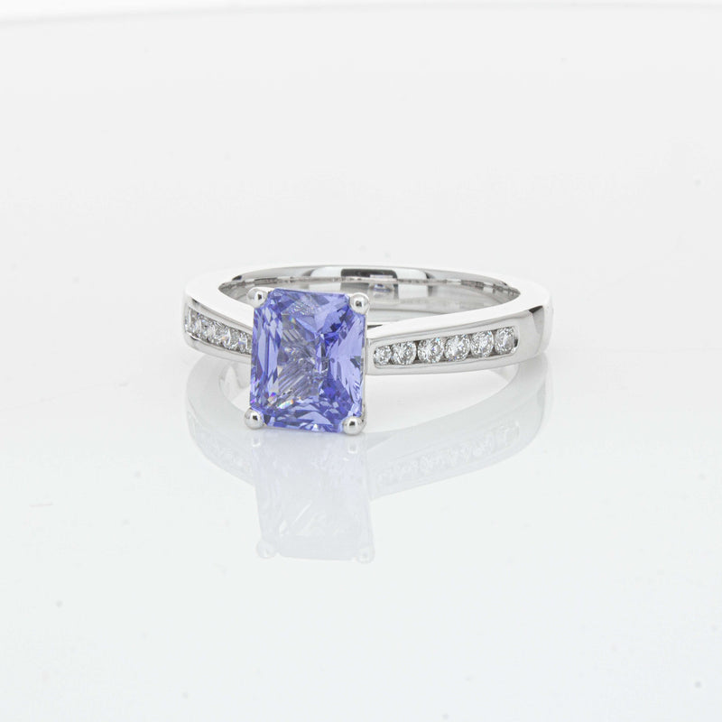 18ct White Gold 1.89ct Sapphire Avalon Ring-Ring-Walker & Hall