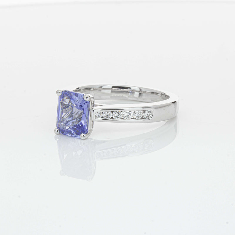18ct White Gold 1.89ct Sapphire Avalon Ring-Ring-Walker & Hall