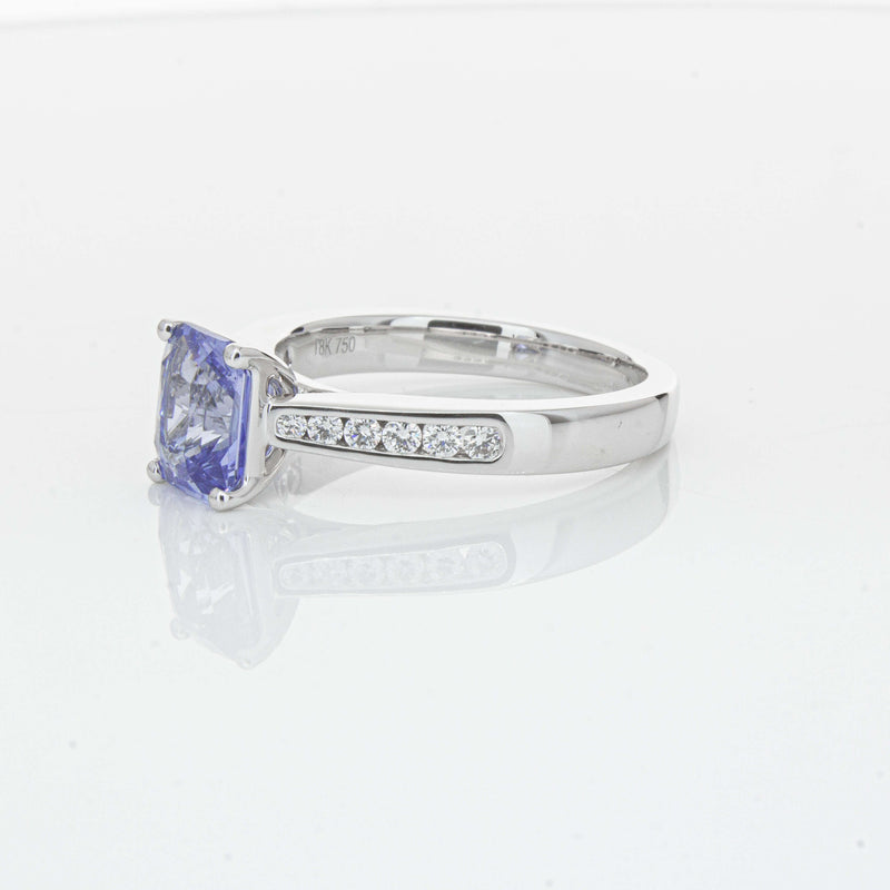 18ct White Gold 1.89ct Sapphire Avalon Ring-Ring-Walker & Hall